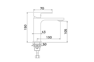 Смеситель для раковины Gappo хром - 2