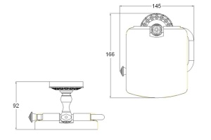 Держатель туалетной бумаги Zorg Antic AZR 08 BR - 2