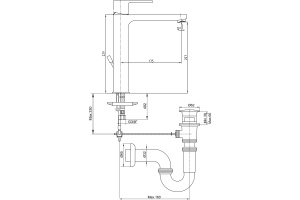 Смеситель E.C.A. Nita для раковины, хром 102188048EX - 2