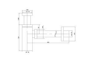 Сифон для раковины Timo 958/17L золото матовое - 2