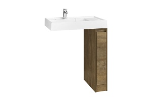 Тумба под раковину без фасада Aquaton Лондри 20 темное дерево