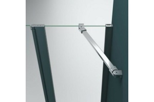 Душевая дверь BelBagno Etna 120(60/60)х195 профиль хром стекло прозрачное - 3