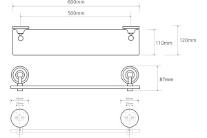 Полка Bemeta Retro (144102247) - 2