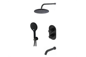 A177477 Встраиваемый комлплект для ванны с верхней душевой насадкой, лейкой и изливом