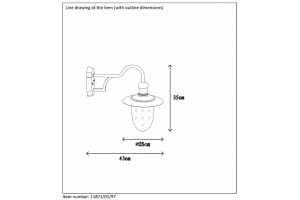 Светильник на штанге Lucide Aruba 11871/01/97 - 3