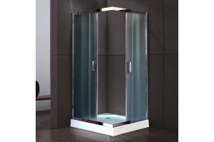 Душевой уголок Royal Bath НР 80х80 с поддоном профиль хром стекло матовое