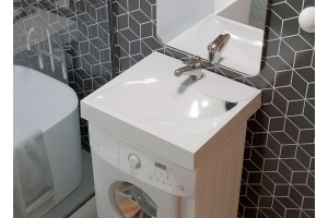 Раковина Stella Polar List 60х55 на стиральную машину белый - 3