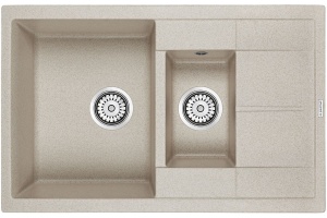 Мойка кухонная Paulmark Feste 77.5 бежевый матовый