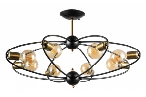 Потолочная люстра Arte Lamp Glasgow A1963PL-8BK