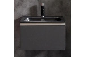 Тумба под раковину Armadi Art Vallessi 60 черный матовый