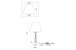 Настольная лампа Freya Osborn FR2027TL-01N - 2
