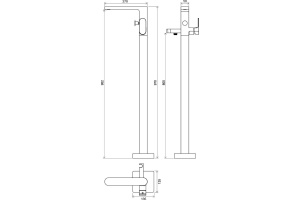 Смеситель для ванны Ravak Chrome хром (X070101) - 2