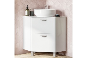 Тумба с раковиной STWORKI Лунд 60 белая