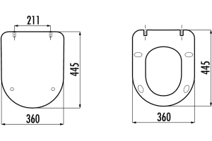 Крышка-сиденье Creavit KC4080 с микролифтом, ультратонкая, белая - 3