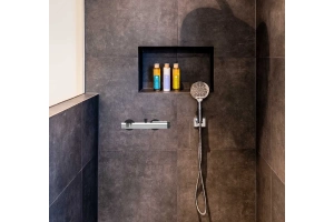 Смеситель для ванны с душем GPD Gildo хром - черный матовый - 3