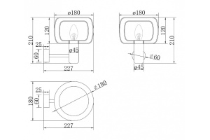 Бра Maytoni Vision MOD411WL-01G - 3
