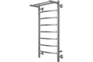 Электрический полотенцесушитель Terminus Классик П8 400x850 с полкой Хром - 2