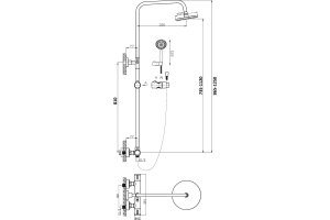 Душевая стойка Orange Thermo T02S3-912cr - 2