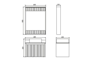 Зеркало-шкаф Comforty Марсель 60 с подсветкой - 3