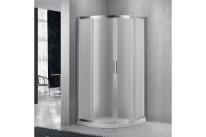 Душевой уголок BelBagno Sela 90х90 профиль хром стекло рифленое - 2