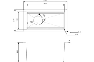 Дополнительная мойка Zorg Inox R 2344 - 2