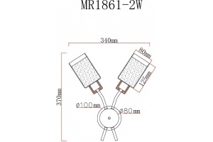 Бра MyFar Linda MR1861-2W - 2