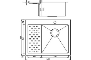 Металлическая мойка Seaman SMB-6351P (SMB-6351PLS.A) - 2