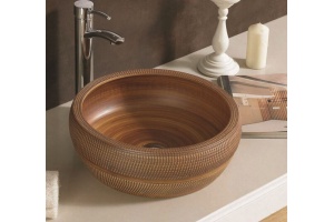 Раковина накладная CeramaLux NC 42 см коричневый (J2055) - 2