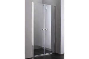 Душевая дверь Cezares Elena 140 хром стекло рифленое - 2
