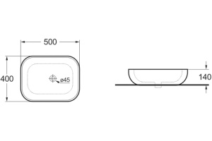 Раковина Vincea VBS-101MG матовая серая - 2