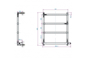 Полотенцесушитель электрический Boheme Medici бронза глянцевая - 2