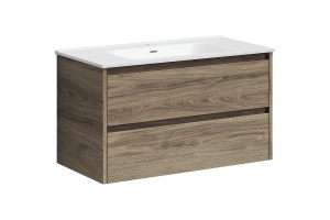 Тумба под раковину подвесная Sancos Libra 90 светлое дерево