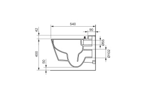 Подвесной унитаз TECEone без гигиенического душа - 2