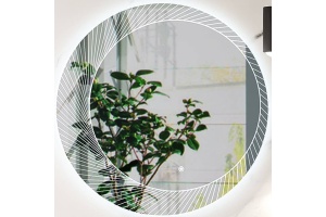 Зеркало Black&White Universell 80 с подсветкой