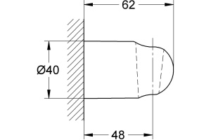 Настенный держатель Grohe Relexa plus 28605000 - 3