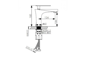 Смеситель для раковины KAISER Star (02011) - 2