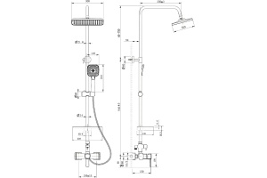 Душевая стойка Lemark Evitta LM0560C - 2