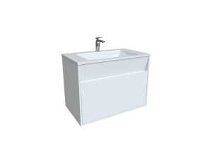 Тумба с умывальником подвесная с ящиками