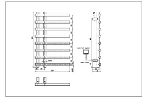 Полотенцесушитель электрический Boheme Uno белый (722-MW) - 2