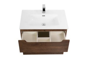 Тумба с раковиной BelBagno Etna 90 темное дерево - 2