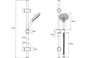 Душевой гарнитур Bien Hermes BD24031513 - 2