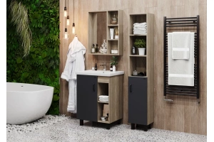 Комплект мебели Onika Тимбер ФОСТЕР-60 серый матовый-дуб сонома (106116) - 2