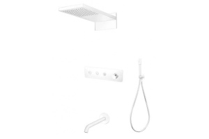 Душевой комплект Boheme Fusion белая матовая (130-2-MW)