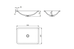 Раковина Salini Marea 1802206M S-Stone, матовый - 2
