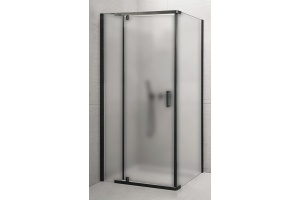 Душевой уголок Royal Bath HPVD 80х80 профиль черный стекло матовое