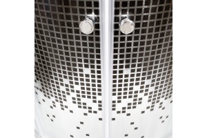 Душевая кабина DETO L890ELBLACK с высоким поддоном, с сиденьем - 3