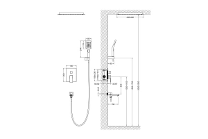 Душевая система встроенная Timo Selene SX-2039/00SM хром - 2