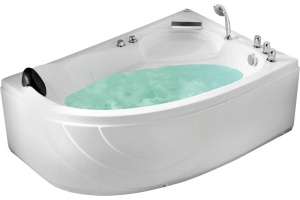 Акриловая ванна Gemy 150x100 с гидромассажем (G9009 B R) - 3