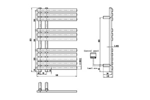 Полотенцесушитель электрический Boheme Venturo хром (723-CR) - 2
