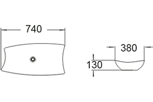 Раковина SantiLine SL-1029 - 2